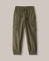 Jogger Bolsillos Cargo Negro,OLIVO
